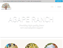 Tablet Screenshot of agaperanch.org